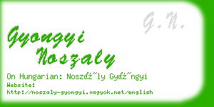 gyongyi noszaly business card